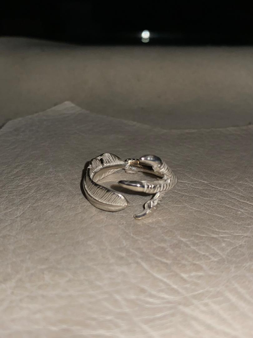 Eagle Claw & Feather Ring