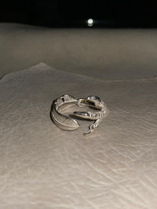 Eagle Claw & Feather Ring